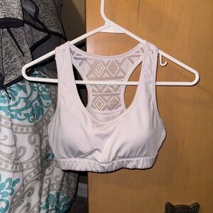 Zyia Active Bomber Bra - White Sports Bra